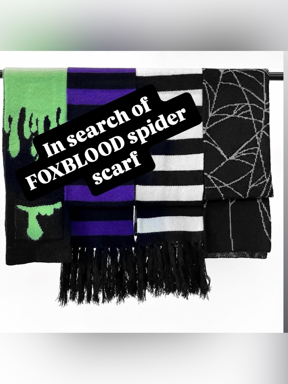 ISO FOXBLOOD SPIDER WEB SCARF
